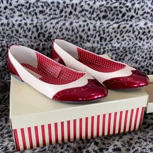 Ruby red flats 1950-style